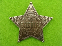  Šerifská hvězda Lincoln County.